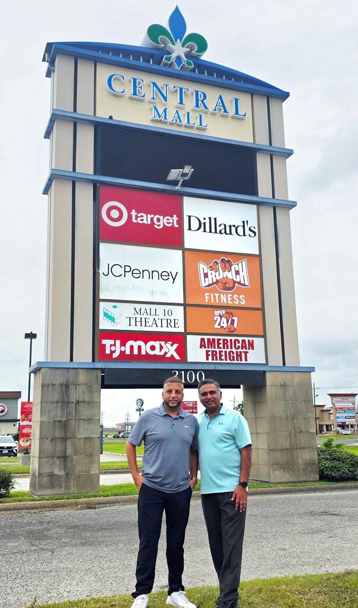 Joe Aref, left, is with Sultan Jasani at Central Mall Port Arthur
