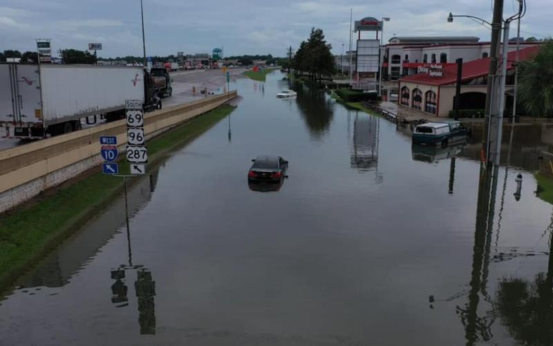 Examiner photo of Beaumont flooding