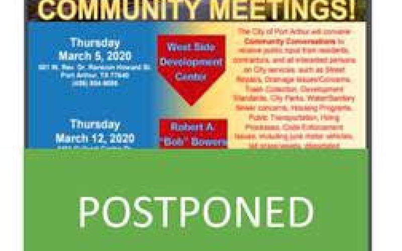 Meetings postponed