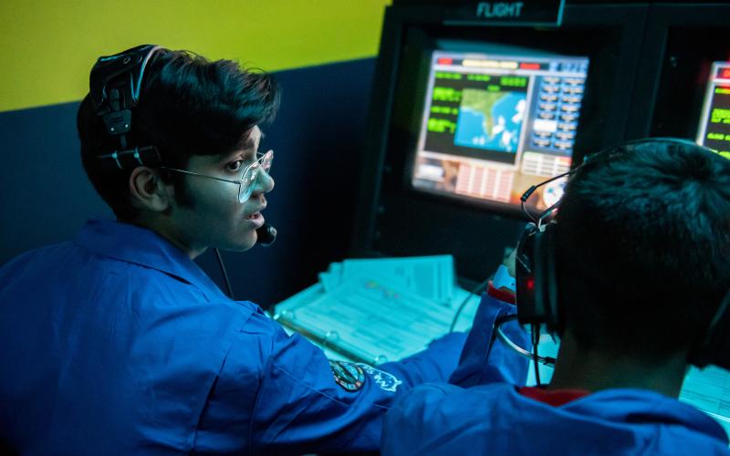 Honeywell Leadership Challenge Academy students simulated a space mission.