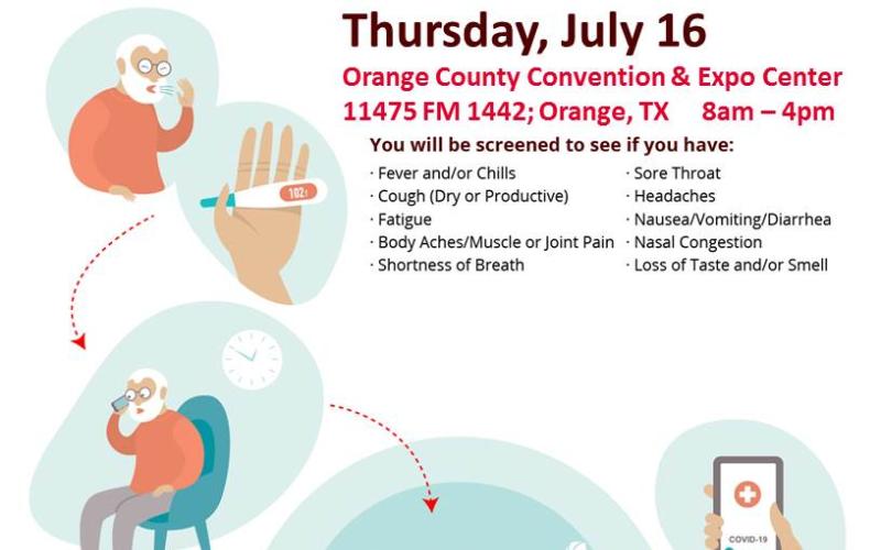 COVID-19 testing at OC Expo Center July 15-16