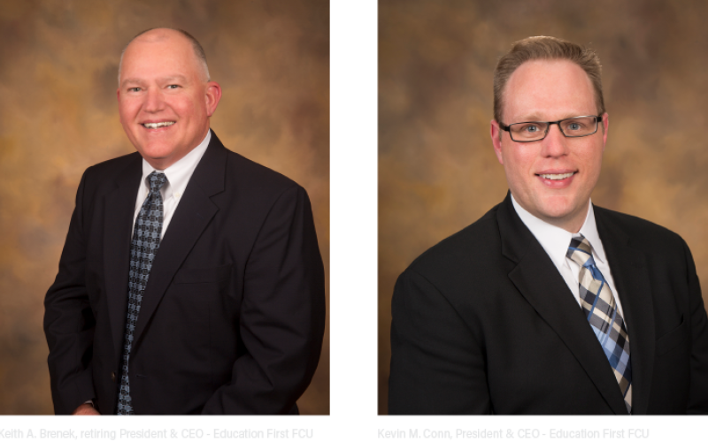 Keith A. Brenek is retiring from EFFCU as President and CEO. Kevin M. Conn has been chosen as the new credit union leader.