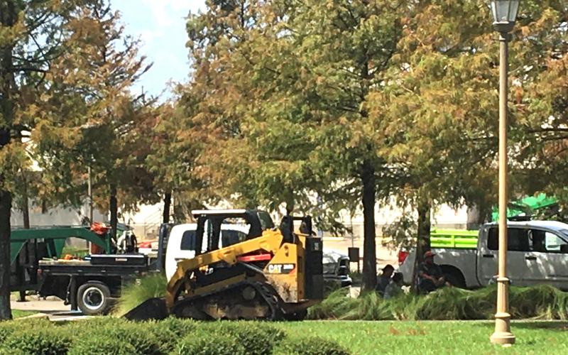 LSCO cleaning up campus post-Laura so students can return soon.