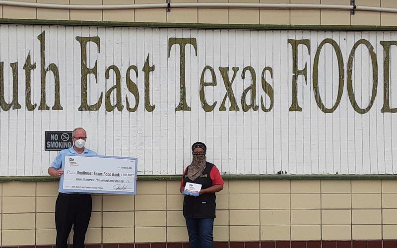 Valero donates to South East Texas Food Bank.