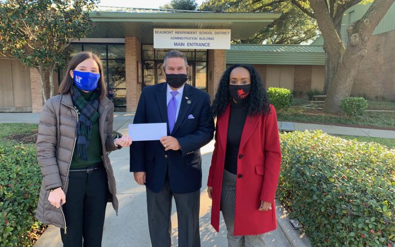 The Beaumont Public Schools Foundation receives $5,125 for teaching grants and the purchase of masks and water for partner schools.