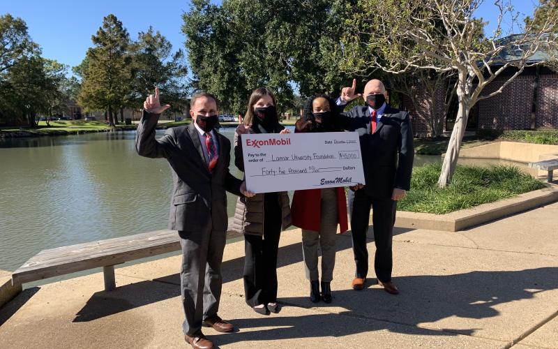Lamar University Foundation receives $45k from ExxonMobil on Giving Tuesday.