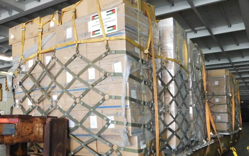 PPE provided by King of Jordan Abdullah II bin Al-Hussein will be loaded onto rail cars and shipped throughout the United States.