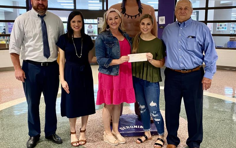 Pictured from L to R: John Deckert, Amber Riedmueller, Katie Celli, Breelyn Brittain and Cliff Brittain