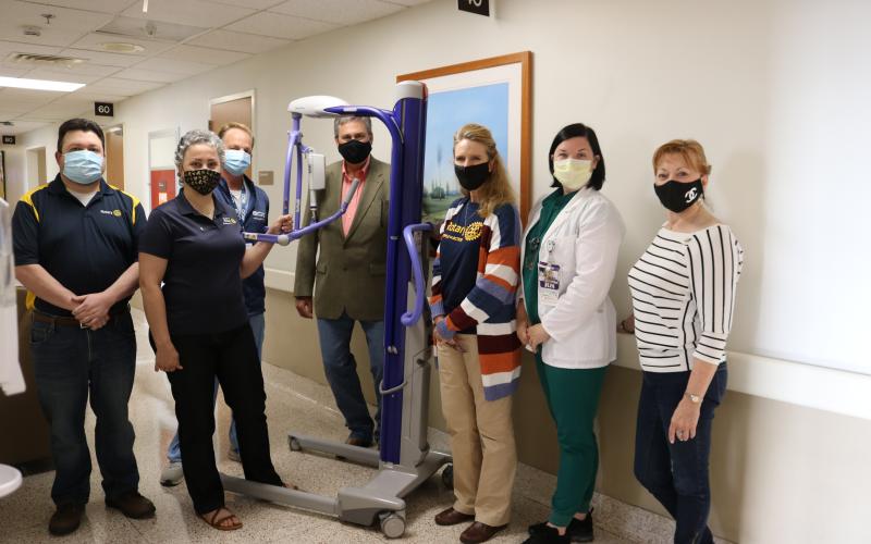 Spindletop Rotary Club assists with Arjo lift purchase at CHRISTUS.