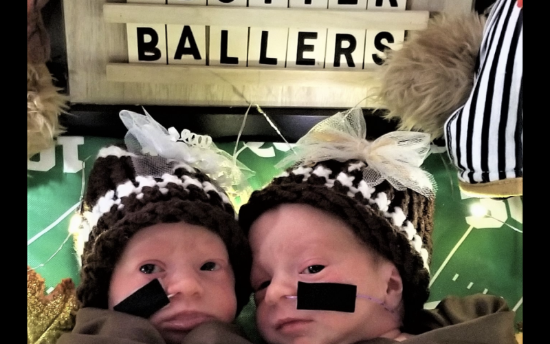 CHRISTUS celebrates Thanksgiving with NICU babies.