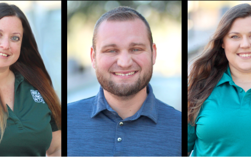 Lauren Monitz, Kevin McGee and Paige Reed