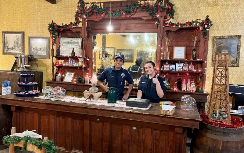 Sea Scouts run a concession stand at Spindletop-Gladys City Boomtown Museum.