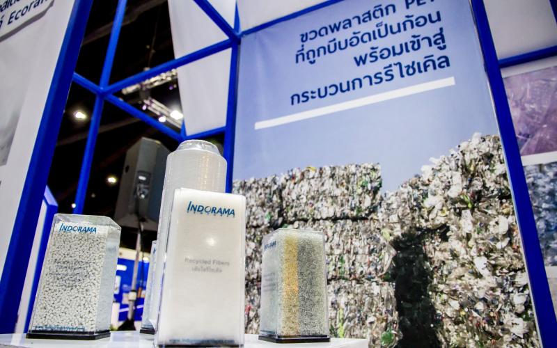 Recycled plastic for fibers, recycled fibers, recycled yarns and rPET for packaging