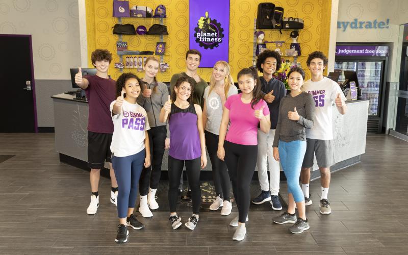 Teens work out for free with the Planet Fitness High School Summer Pass. (courtesy photos)