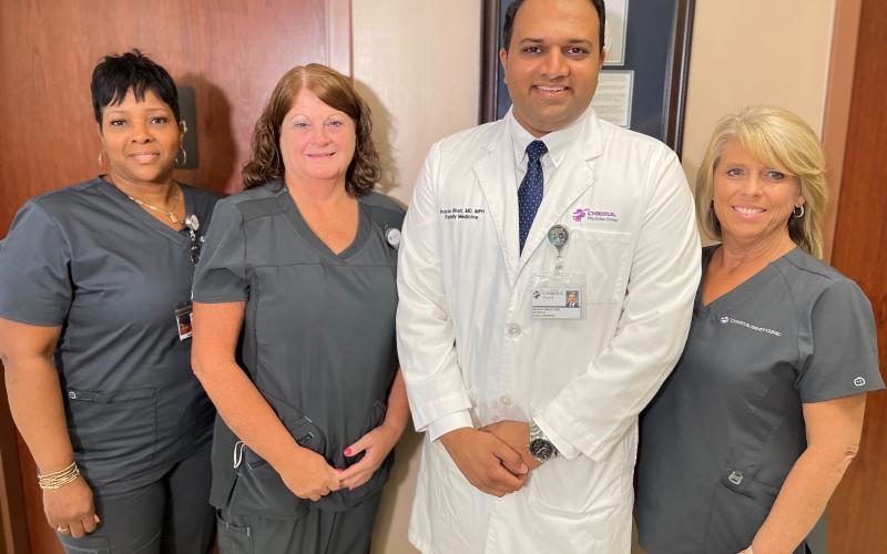 Dr. Pranav Bhatt and staff