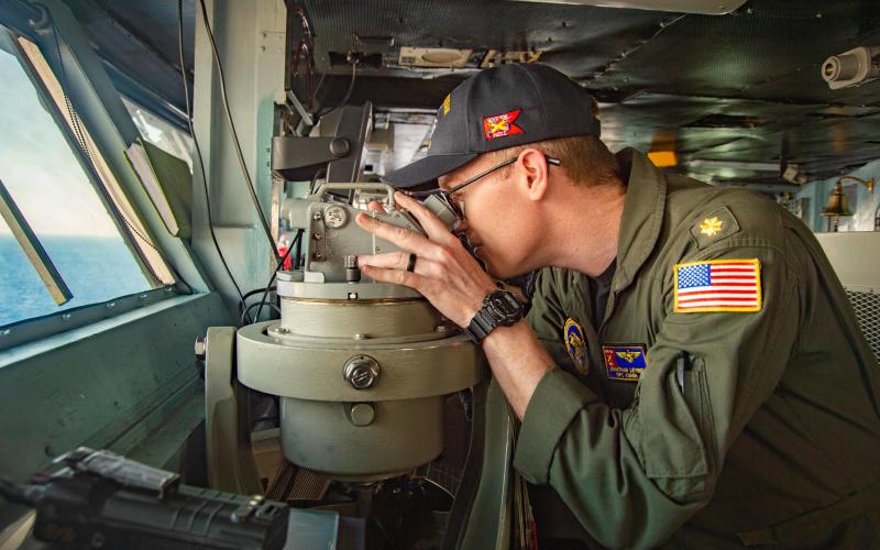 Lt. Cmdr. Jonathan Levins of Bridge City (U.S. Navy photo by Mass Communication Specialist Seaman Charles Blaine)