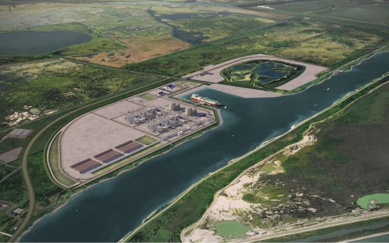 Port Arthur LNG Phase I rendering