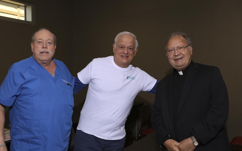 Dr. Wayne Margolis, Dr. Rodolfo Sotolongo and Bishop Curtis J. Guillory