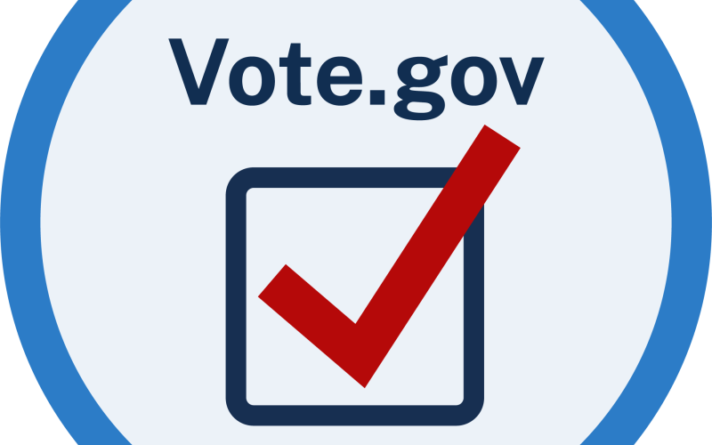 Find out how to register at vote.gov.