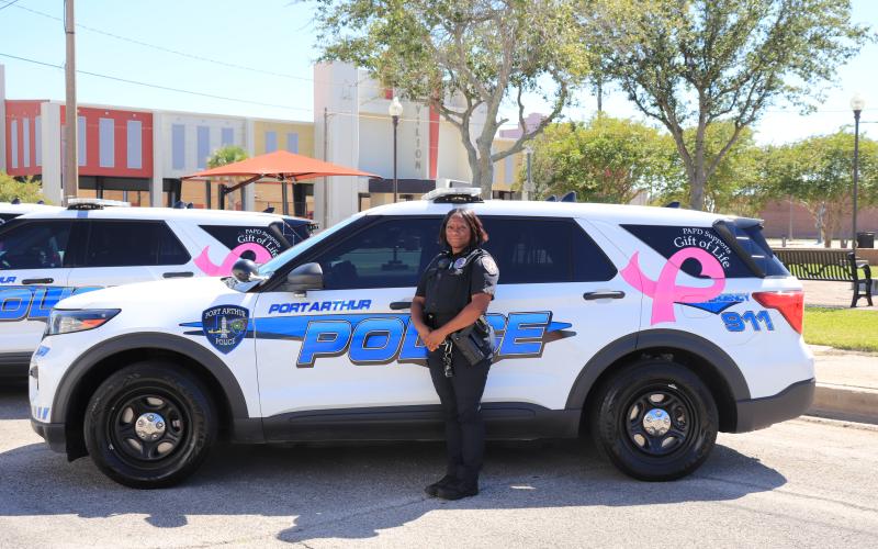 Port Arthur Police Department thanks Blackwell and Image 360 for the new decals.
