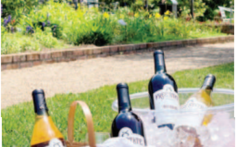 An assortment of wine and spirits