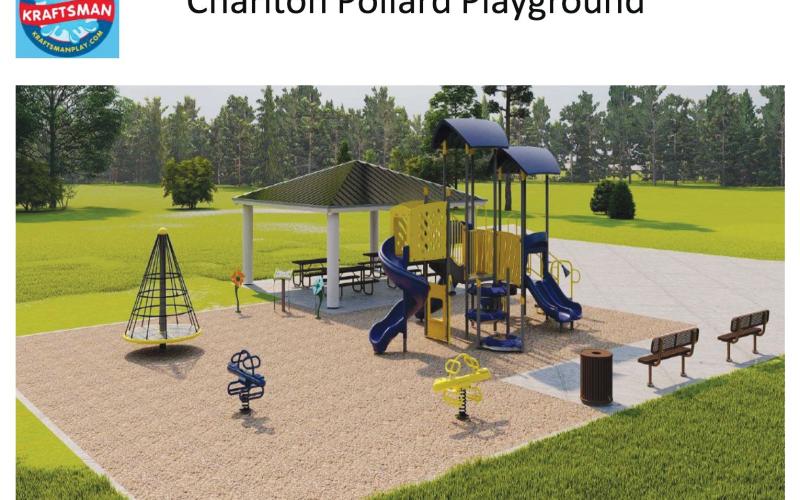 Drawing of upgrades to Charlton Pollard Playground