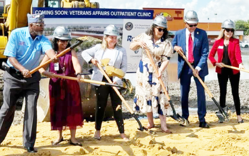 Houston VA holds a ground breaking ceremony June 24 for the future Beaumont VA Clinic.