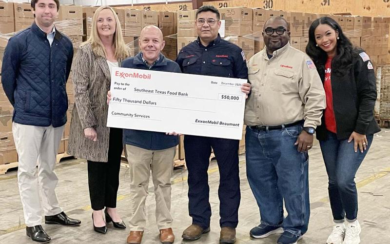ExxonMobil donation to  SETX Food Bank | Photo by Dannie Oliveaux