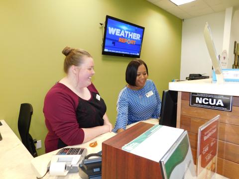 Audrey Simpson and Genise Griffin work at DuGood at Edison Plaza.