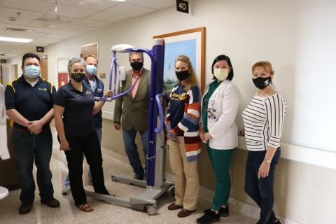 Spindletop Rotary Club assists with Arjo lift purchase at CHRISTUS.