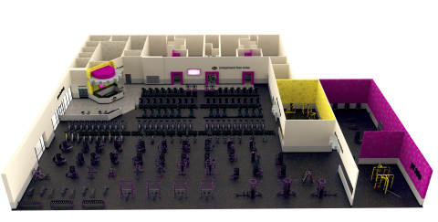 A rendering of the new Planet Fitness coming to Beaumont in March (courtesy of Planet Fitness)