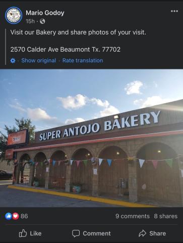 A new bakery is open at 2570 Calder Ave. in Beaumont.