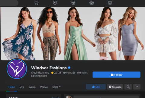 Windsor Fashions now open at Parkdale Mall in Beaumont (Facebook capture)