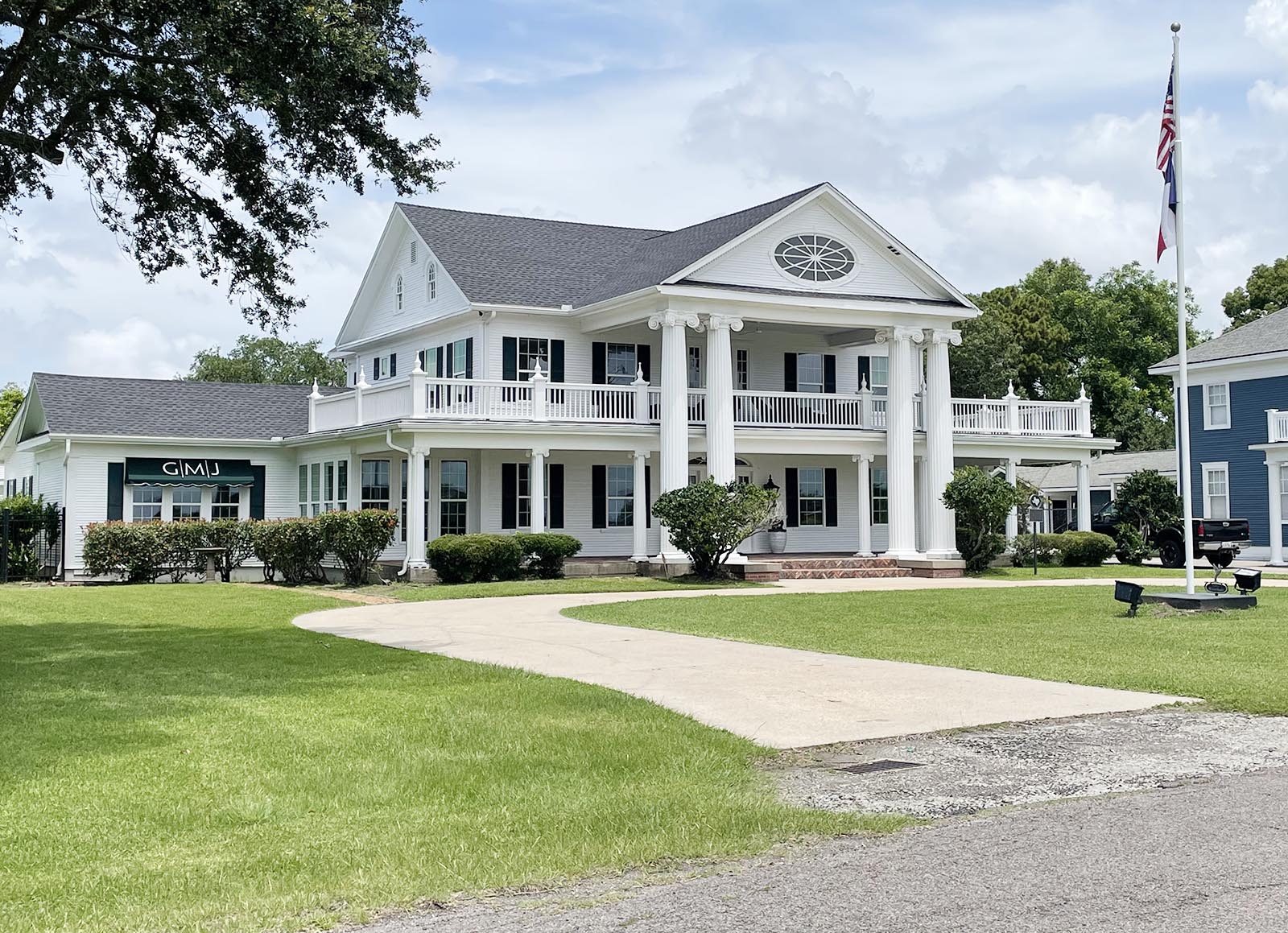 The former Morris-Booz House in Port Arthur is now home to Griffith, Mosley, Johnson and Associates. Photo by Dannie Oliveaux