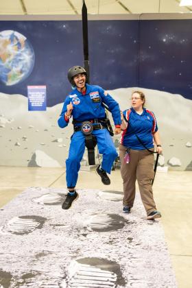 Space Camp students like Prathmesh 'walked' on the moon.