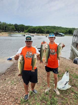 Trent Buchholz and Grady Doucet placed third in the Abu Garcia College tournament July 10.