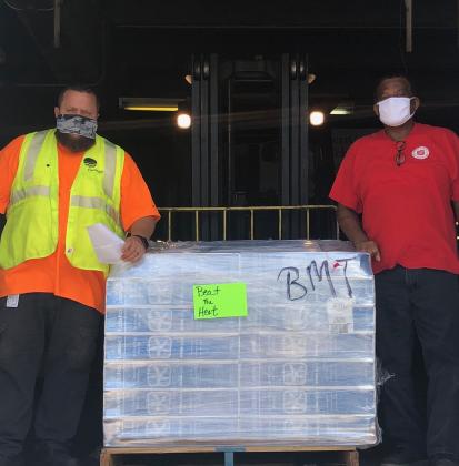 Beaumont Salvation Army receives fans from Entergy Texas to provide relief from the Texas heat to local residents.