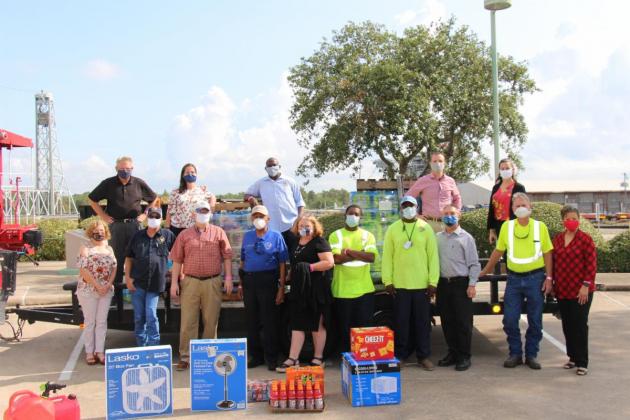 Port of Beaumont staff and volunteers delivered relief supplies to Lake Charles on  Sept. 14. (Port of Beaumont photo)