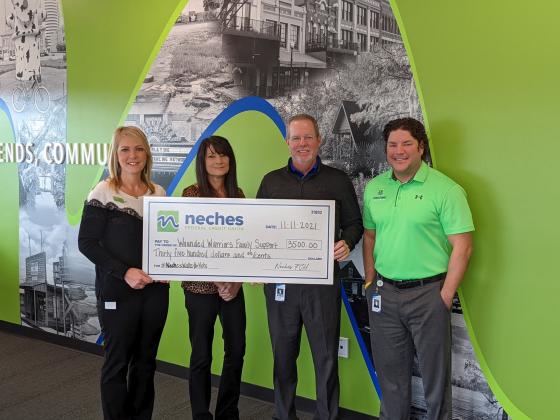 Neches FCU raises $3,500 for Wounded Warrior Family Foundation.