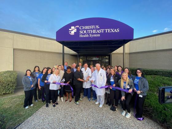 Staff at the new CHRISTUS Southeast Texas Orthopedic Specialty Center Mid County cut the ribbon Dec. 13 on their new office.