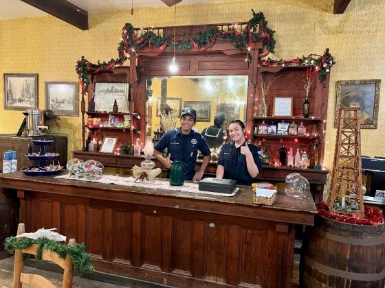 Sea Scouts run a concession stand at Spindletop-Gladys City Boomtown Museum.
