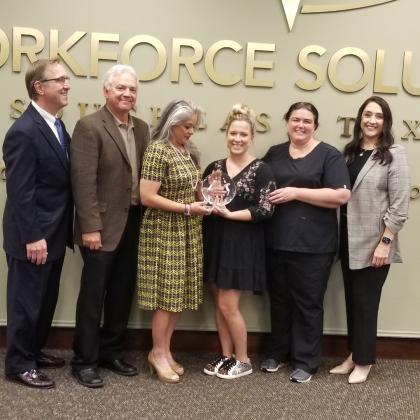  TotalCare Bridge City receives Small Employer of the Year award.