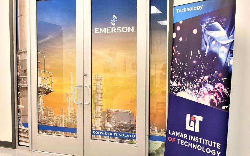 Lamar Institute of Technology dedicates the Emerson Coldwater Lab Building and Emerson Central Control Center on Wednesday, Nov. 3, in the Petrochemical and Advanced Technology Center (PATC).