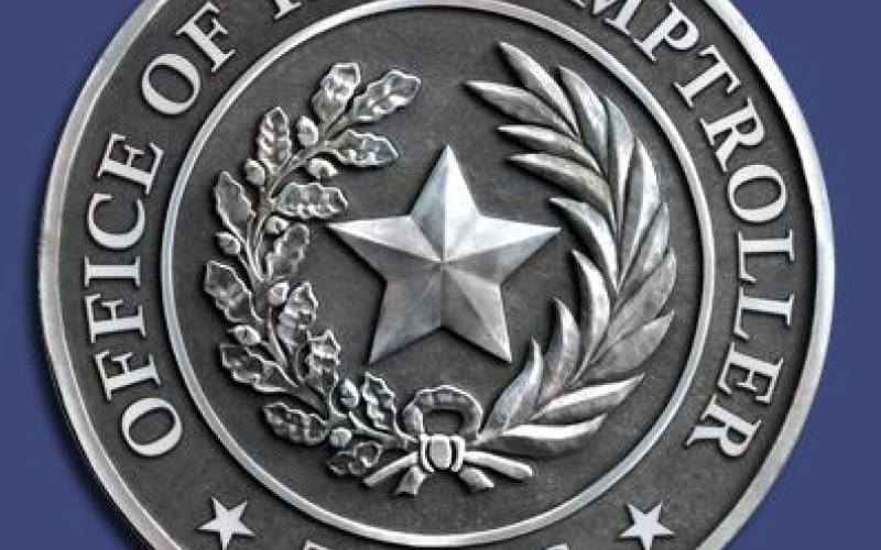 Comptroller announces state sales tax revenue total for January 2022.