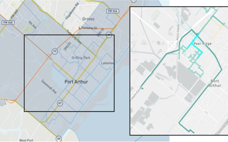 Map of proposed Pear Ridge-Kolbs-Lakeview project site