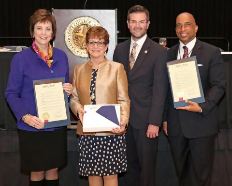 Pictured, from left, are Reynard, Phillips, Creighton and Porterie