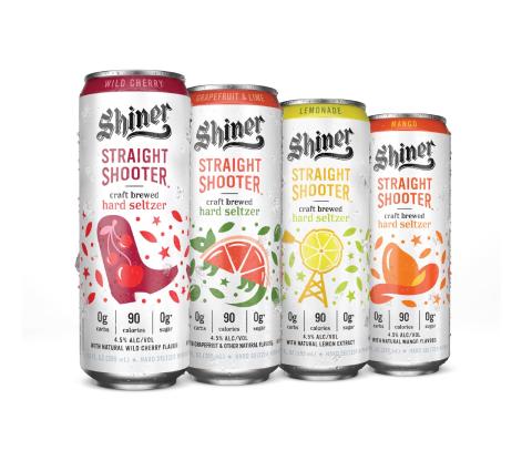 Shiner Straight Shooter hard seltzer available in stores on Aug. 31.