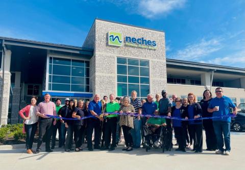 Neches FCU cuts the ribbon on new administration building in Port Neches.