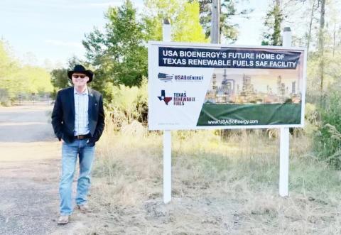 USA BioEnergy CEO Nick Andrews says the project is a win-win for the company and Newton County. Photo courtesy of USA BioEnergy