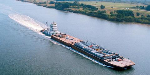  Barge traveling down the Gulf Intracoastal Waterway